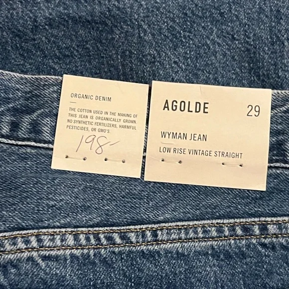 Agolde Jeans Wyman Straight Low Rise Classic 90s Sz 29 - Picture 7 of 8